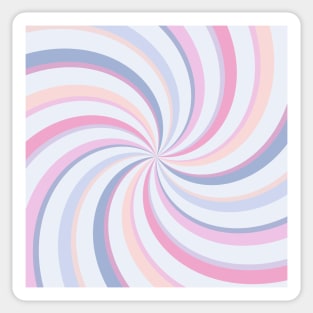 Swirls Pink Blue Peach Sticker